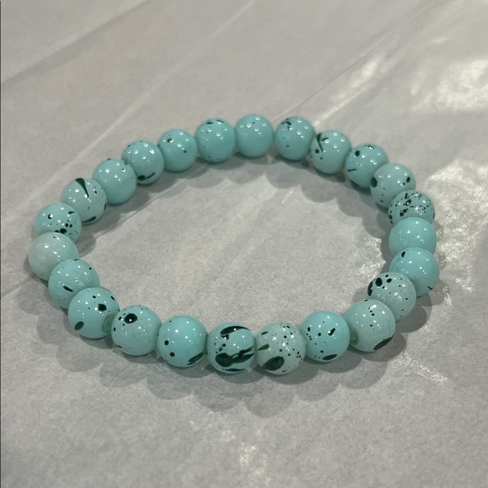 Chic Aqua Beaded Bracelet